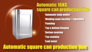 Automatic 16KG square can production line