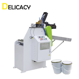 Automatic rounding machine for big diameter cans